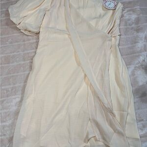 Umgee Soft Peach One Shoulder Dress